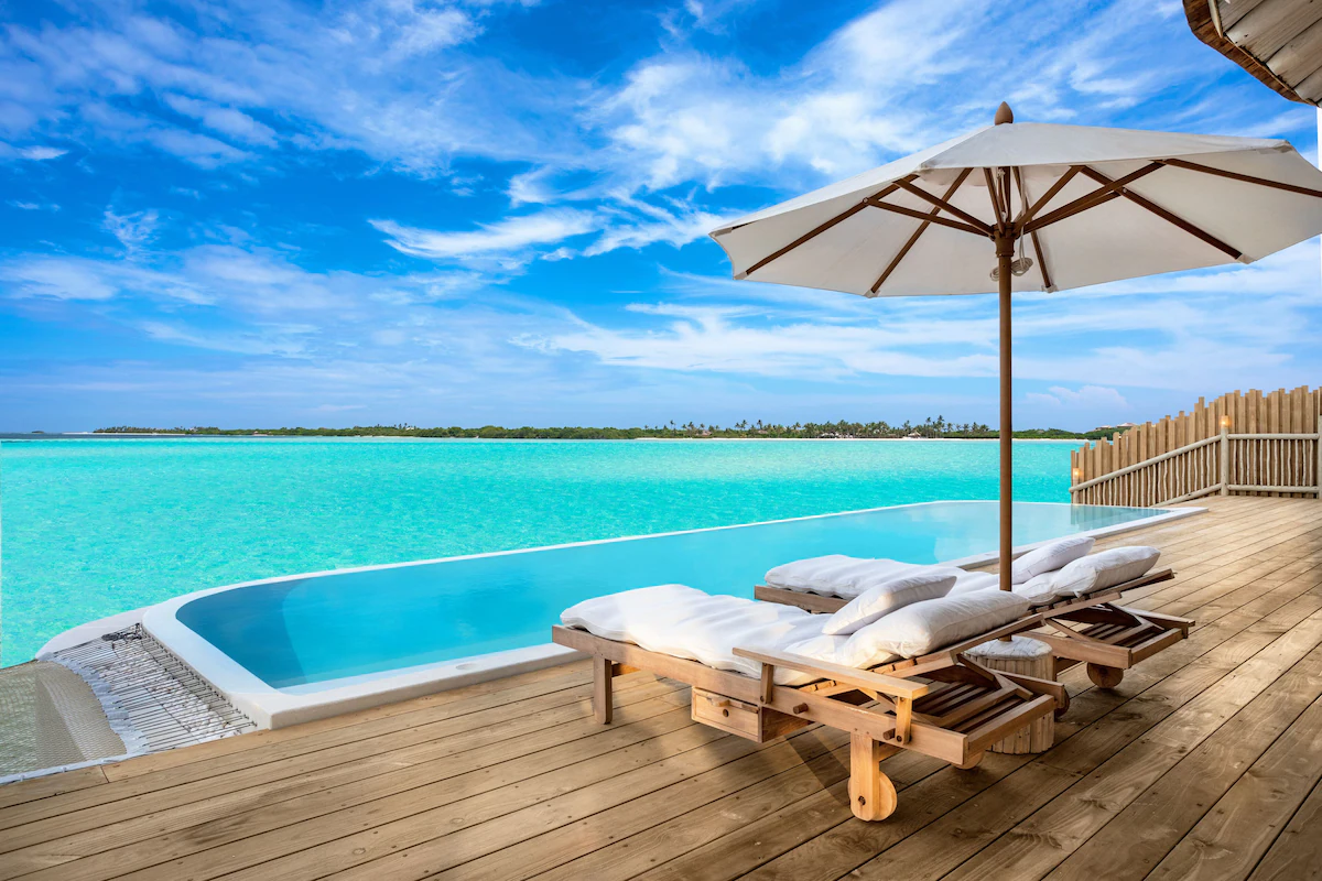 hotel soneva jani chambre avec piscine privee aux maldives